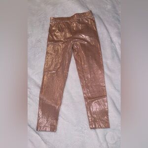 Sparkling Metallic Kids Leggings